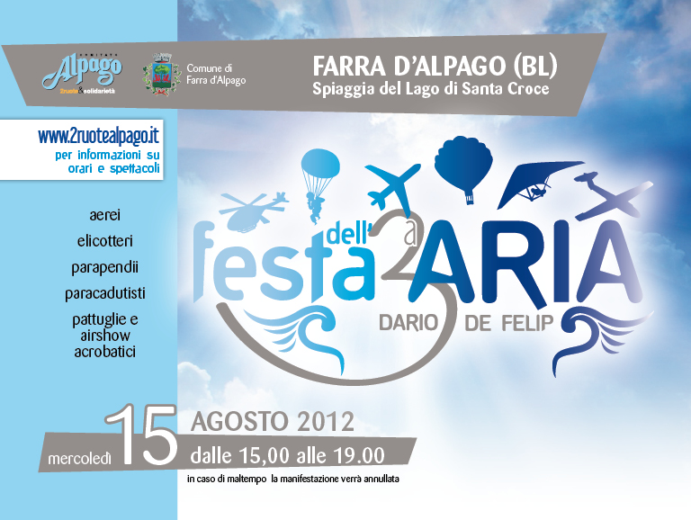 Il logo della Festa dell'Aria 2012